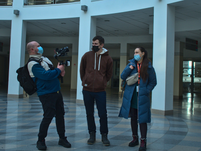 Ekipa Filmowa i  Andrei Arkhipenka