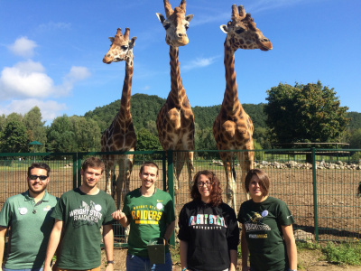 Studenci dra Michała Kraszpulskiego w gdańskim Z00