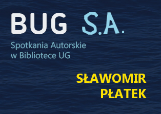 plakat reklamujący spotkanie autorskie z poetą Sławomirem Płatkiem