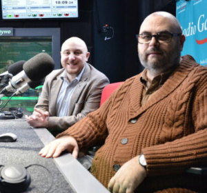 Dr Paweł Kusiak i dr hab. Arkadiusz Modrzejewski (fot. Radio Gdańsk/Piotr Puchalski)