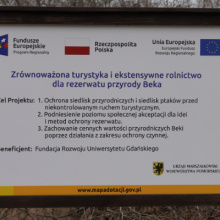 Nowa infrastruktura turystyczna w Rezerwacie przyrody Beka