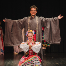 Polsko-chiński pokaz mody (nauczyciele i studenci IK UG, Zespół Pieśni i Tańca „Jantar”), fot. Dawid Kopaniszyn