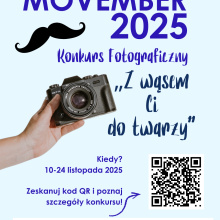 Movember 2025 - plakat o konkursie fotograficznym