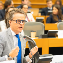 Prof. T.T. Koncewicz podczas wykładu