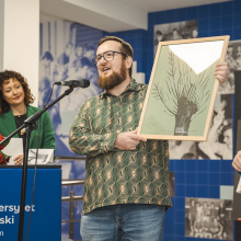 Jubileusz, wernisaż i promocja powieści prof. Tomasza Szkudlarka, fot. Alan Stocki, 044