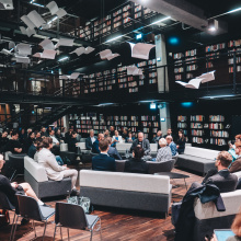 Panel dyskusyjny w ramach Gdańskiego Dialogu w Bibliotece ECS. Fot. Rafał Mroziński / Archiwum ECS