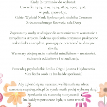 Akademickie Centrum Wsparcia Psychologicznego UG zaprasza!