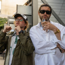 Kacper Mytkowski i Tymoteusz Gierwatowski. Radiostacja. Fot. Kuba Lebowski