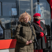 Uroczystość nadania tramwajowi imienia prof. Janusza Sokołowskiego