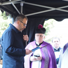 prof. dr hab. Piotr Stepnowski, Rektor UG podczas przemówienia