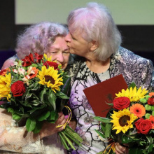 prof. Ewa Nawrocka i red. Alina Kietrys na Gali Nagród Teatralnych Marszałka Województwa Pomorskiego