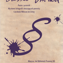 Plakat „Czesław Miłosz. Poeta i prawnik”