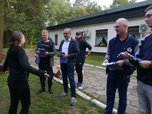 wizyta Rektorów na obozie adaptacyjnym