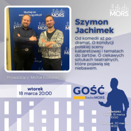 Grafika zapowiadająca audycję