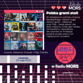 Grafika zapowiadająca audycję