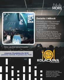 Grafika zapowiadająca audycję