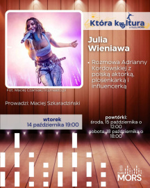 Grafika zapowiadająca audycję