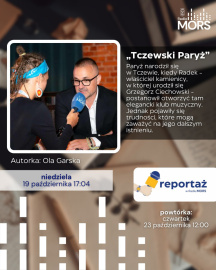 Grafika zapowiadająca audycję