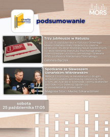 Grafika zapowiadająca audycję