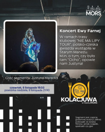 Grafika zapowiadająca audycję