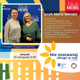 Grafika zapowiadająca audycję