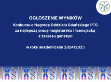 Kafel ogłoszenie wyników konkursu o Nagrodę Oddziału Gdańskiego PTG