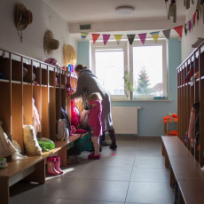 Przedszkole UG, szatnia maluszków Przedszkole UG, szatnia maluszków